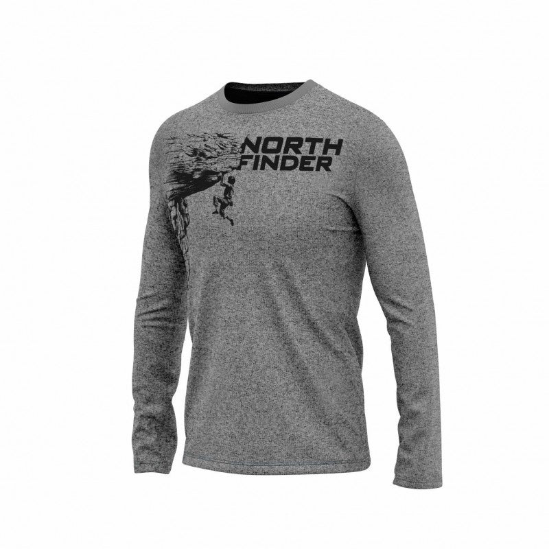 Tricou Bărbați Northfinder Abdiel Greymelange