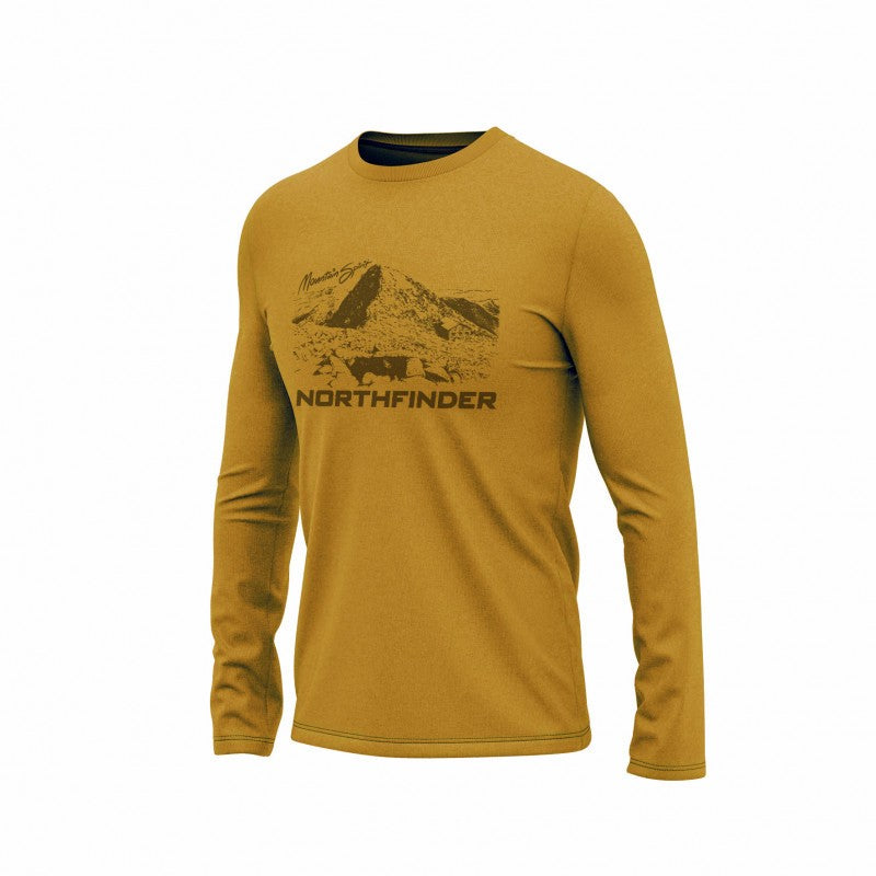 Tricou Bărbați Northfinder Reginald Golden Olive