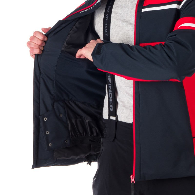 Geacă Bărbați Northfinder Bernard Black/Red