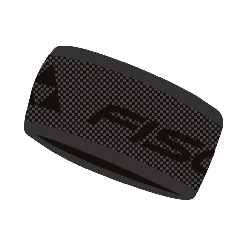 Bandană Fischer Headband Logo Black White