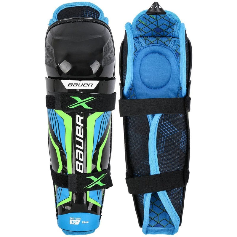 Tibieră Bauer X Youth Shinguard Black Blue Yellow