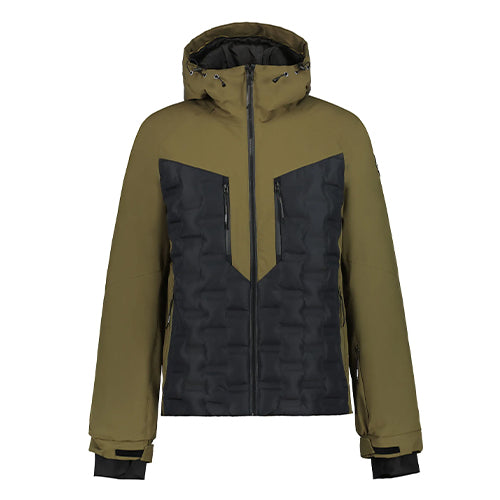 Geacă Schi Outdoor Bărbați Icepeak B Ferris Khaki Black