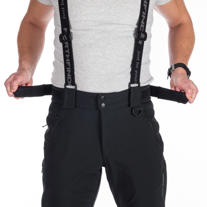 Pantaloni Schi Softshell Bărbați Northfinder Lyle Black