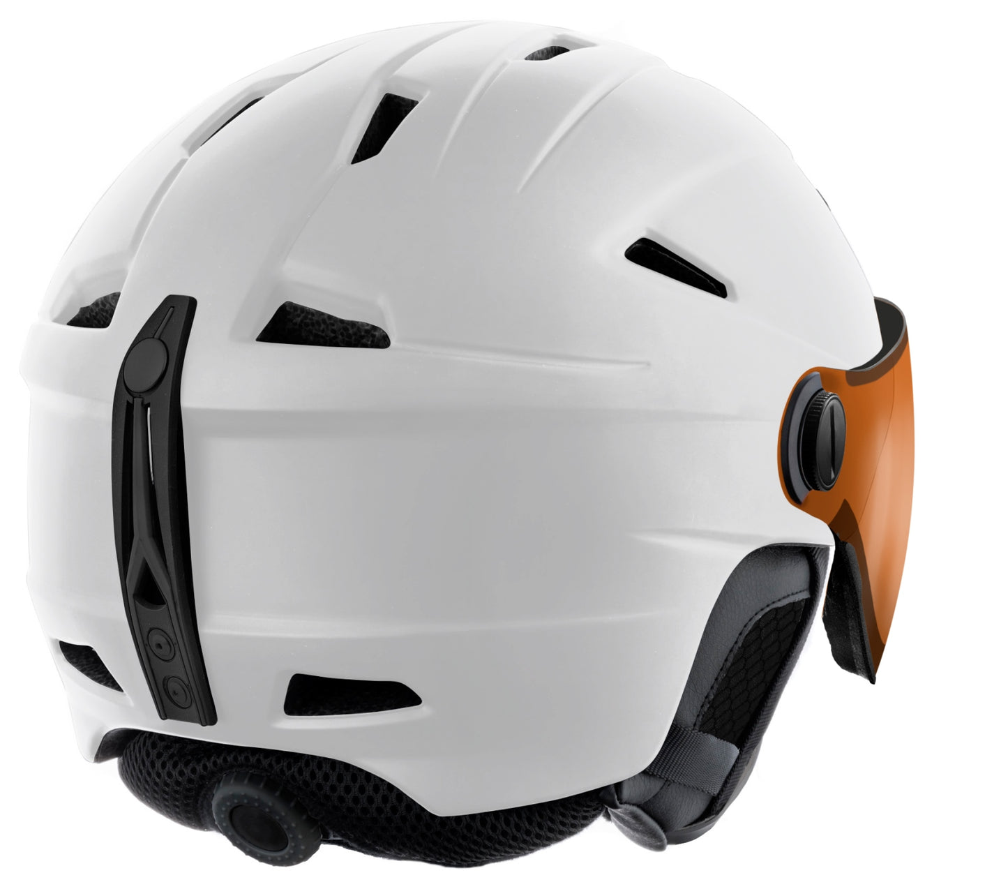 Cască Schi Dame Relax Stealth Visor White Matte