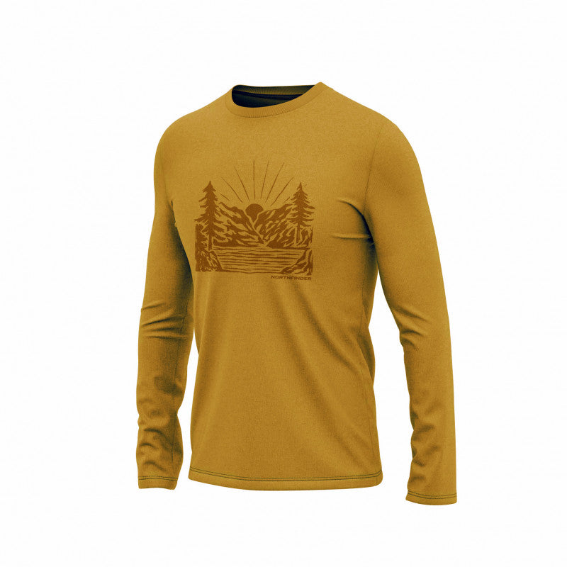 Tricou Bărbați Northfinder Brody Goldenolive