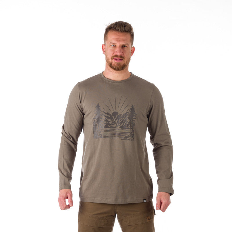 Tricou Bărbați Northfinde Brody Olivegrey