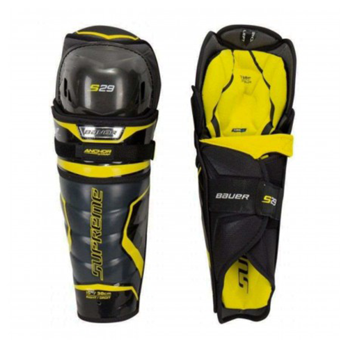 Tibieră Hochei Bauer Supreme S29 JR Black Yellow