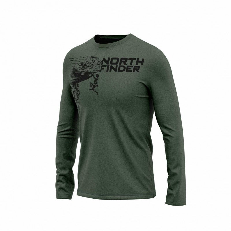 Tricou Bărbați Northfinder Abdiel Dark Green