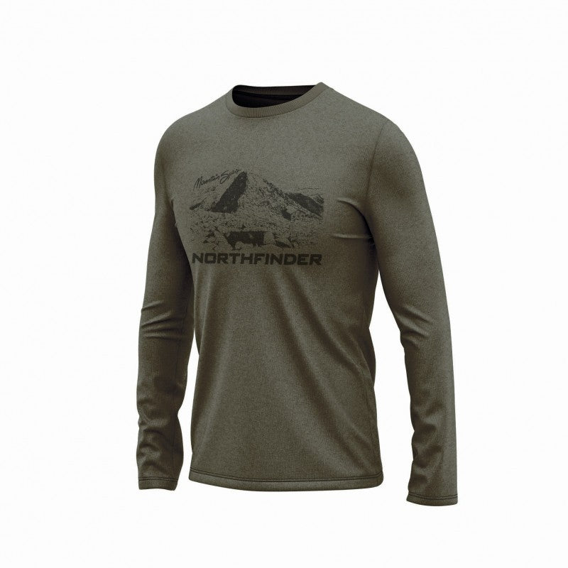 Tricou Bărbați Northfinder Reginald Olive Grey