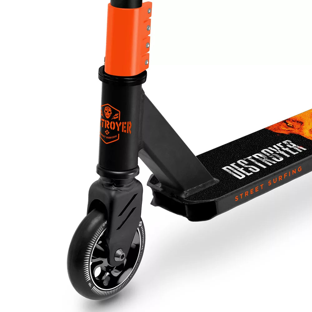 Trotinetă stunt Streetsurfing Destroyer V2. Mad Wolf Black