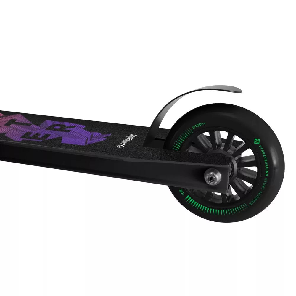 Trotinetă Stunt Streetsurfing Trickster Black Gum