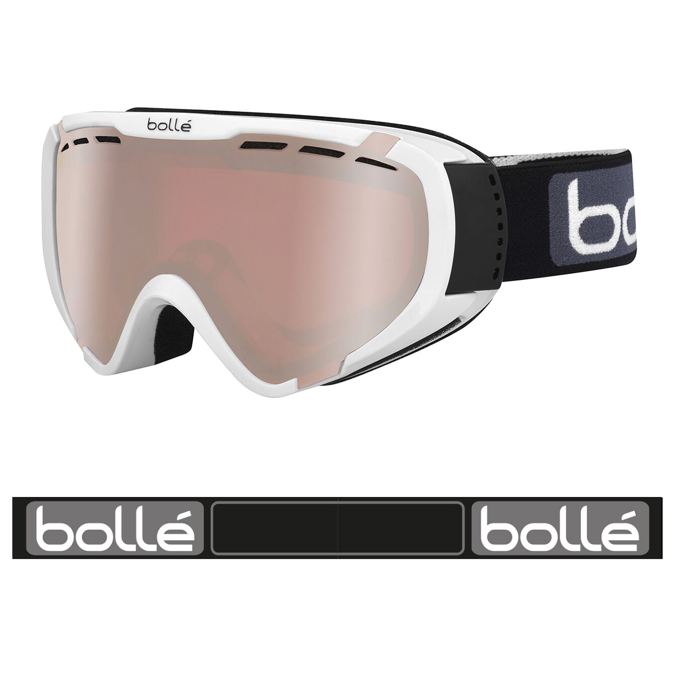 Ochelari Schi Bolle Blens Explorer OTG White Shiny Vermillion