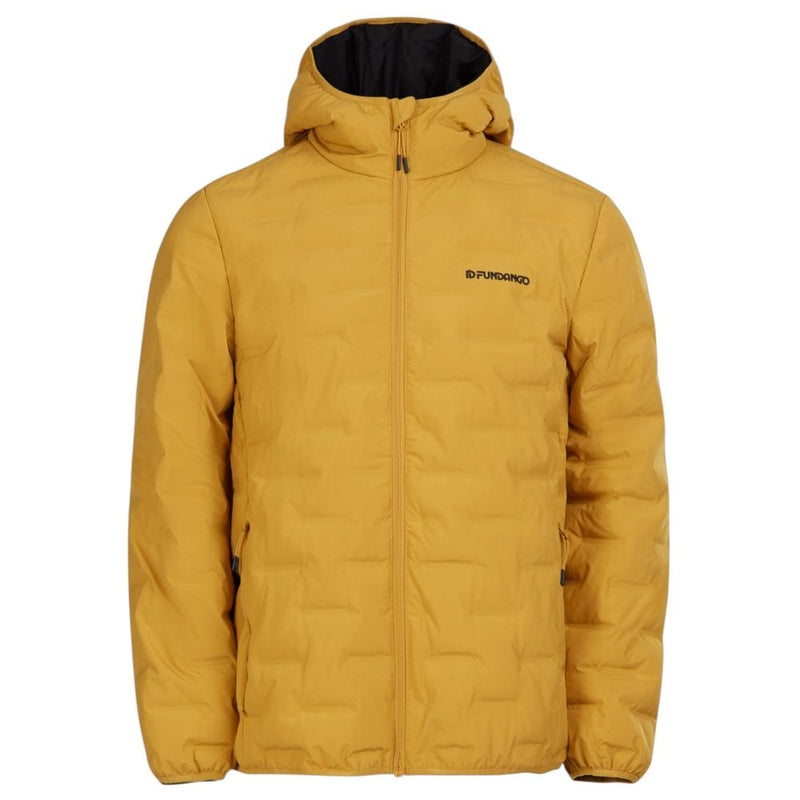 Geacă Bărbați Fundango Smoke Eco Hooded Mustard Yellow