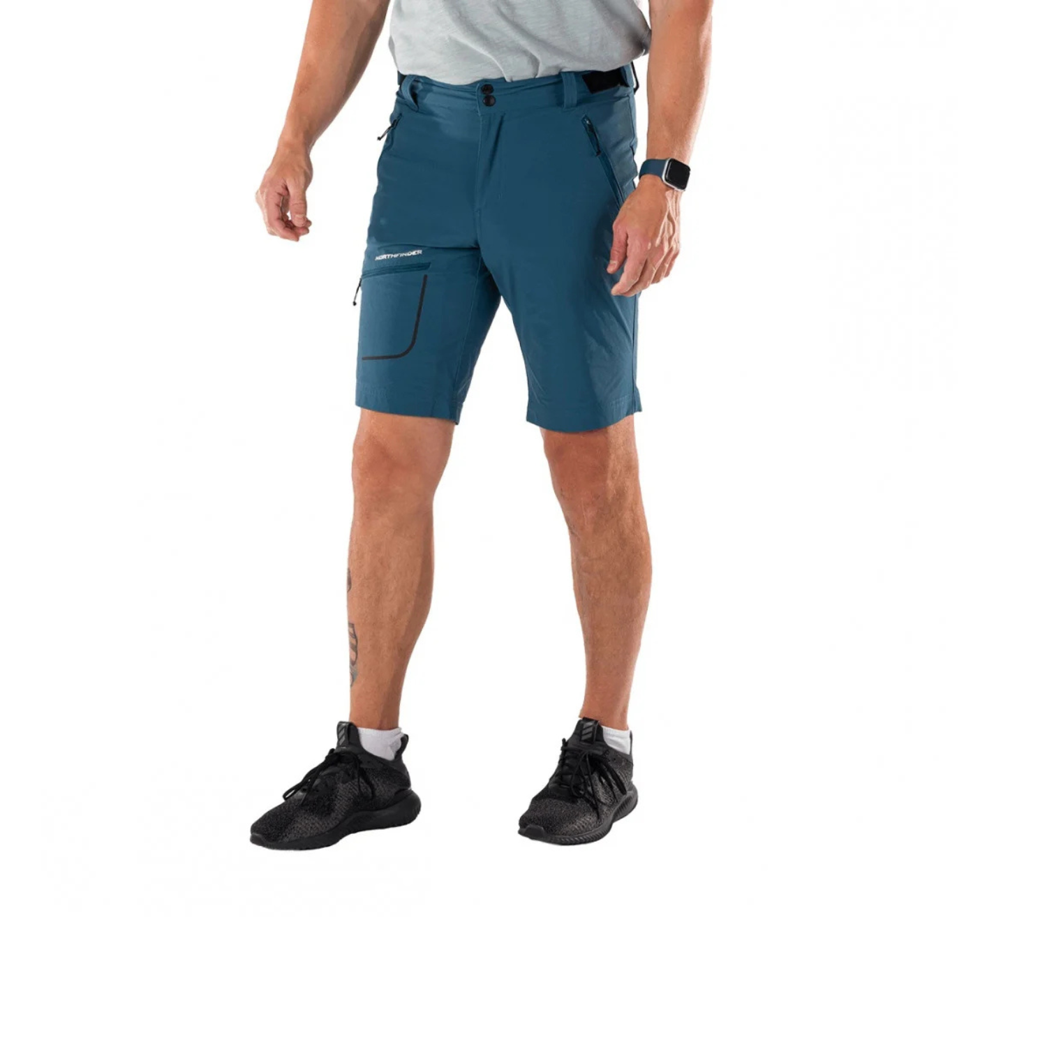 pantaloni scurți bărbați northfinder ario petrol blue