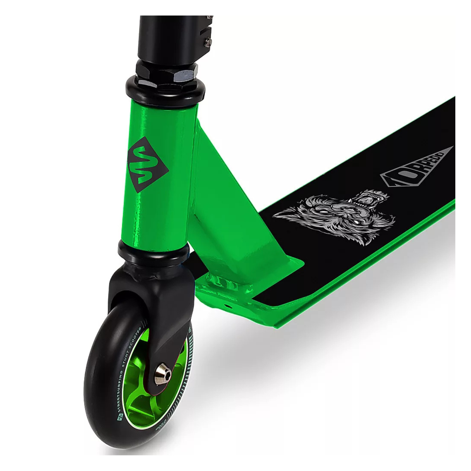 Trotinetă Stunt Streetsurfing Torped v2 100mm Hunt Green