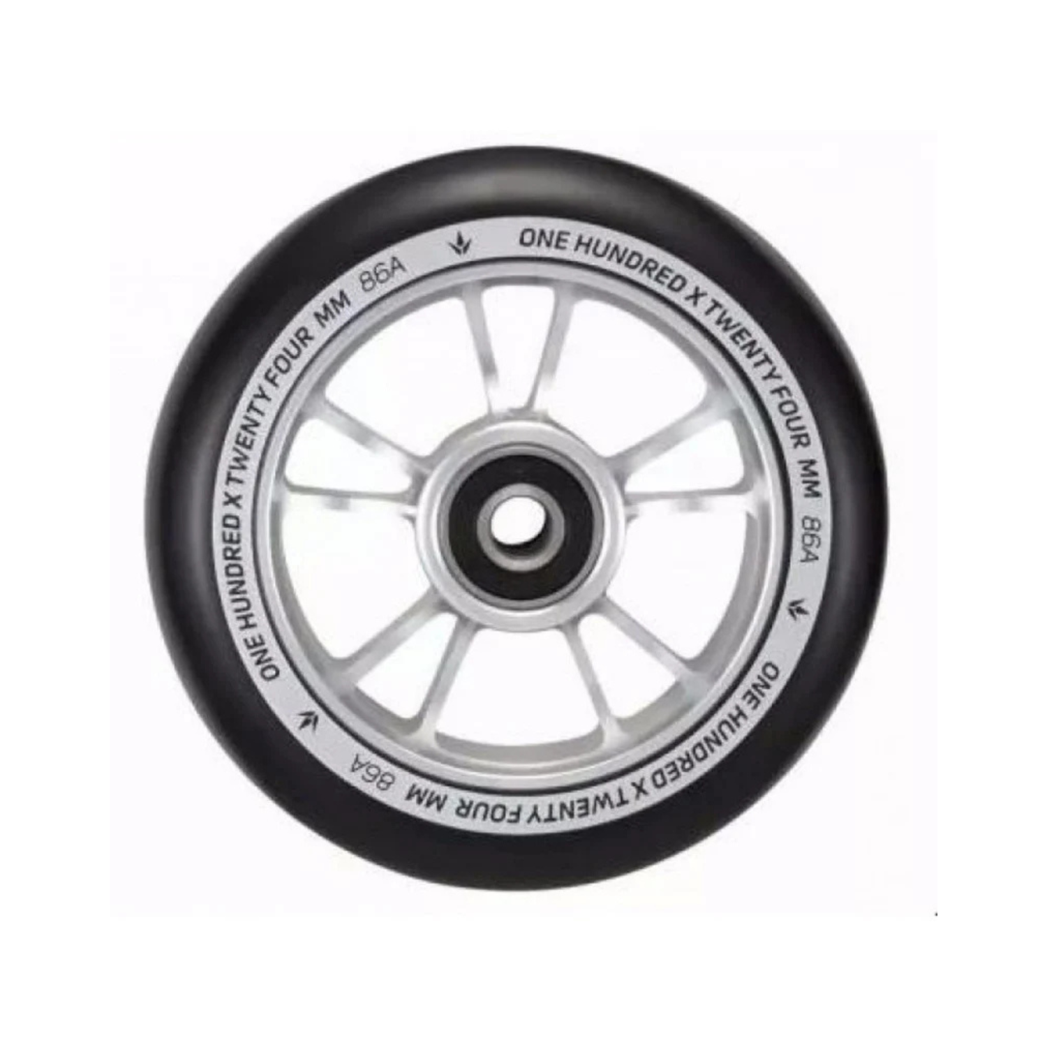 Roata Blunt 10 Spoke Silver Black