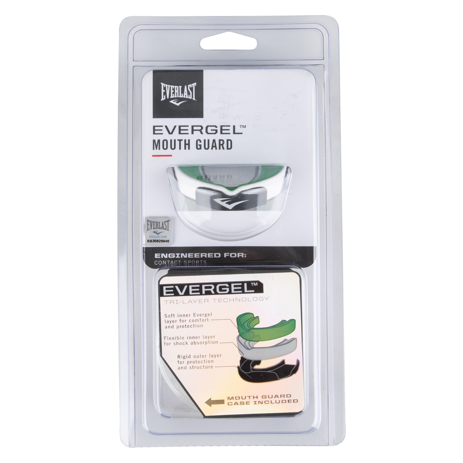 Protecție Dentară Everlast Mouth Guard Evergel Green
