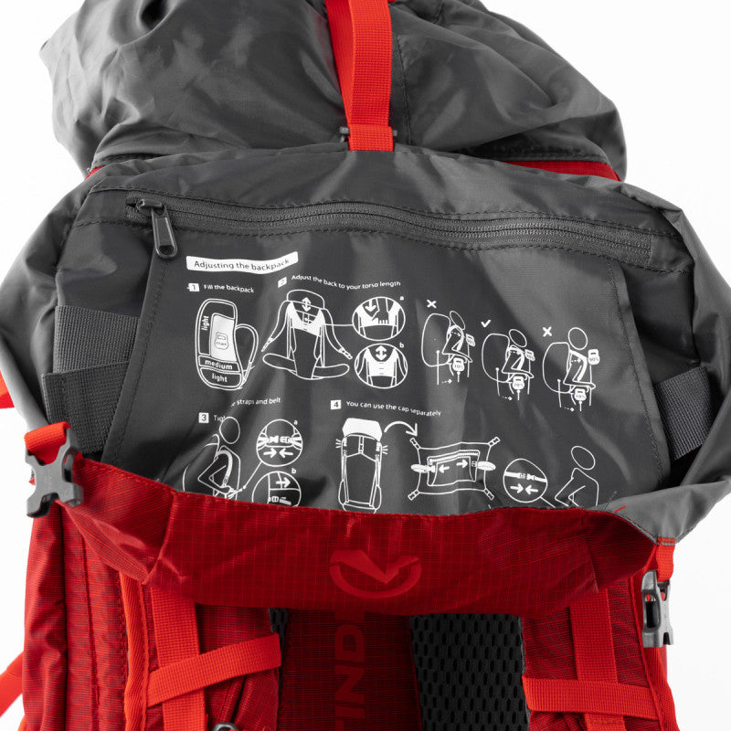 Rucsac Trekking Northfinder Annapurna Redorange 40+10l