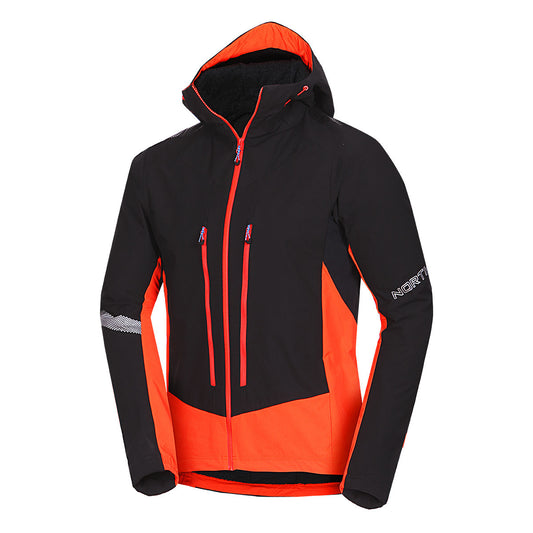 Geacă Bărbați Northfinder Skialp Sokolec2 Black Orange