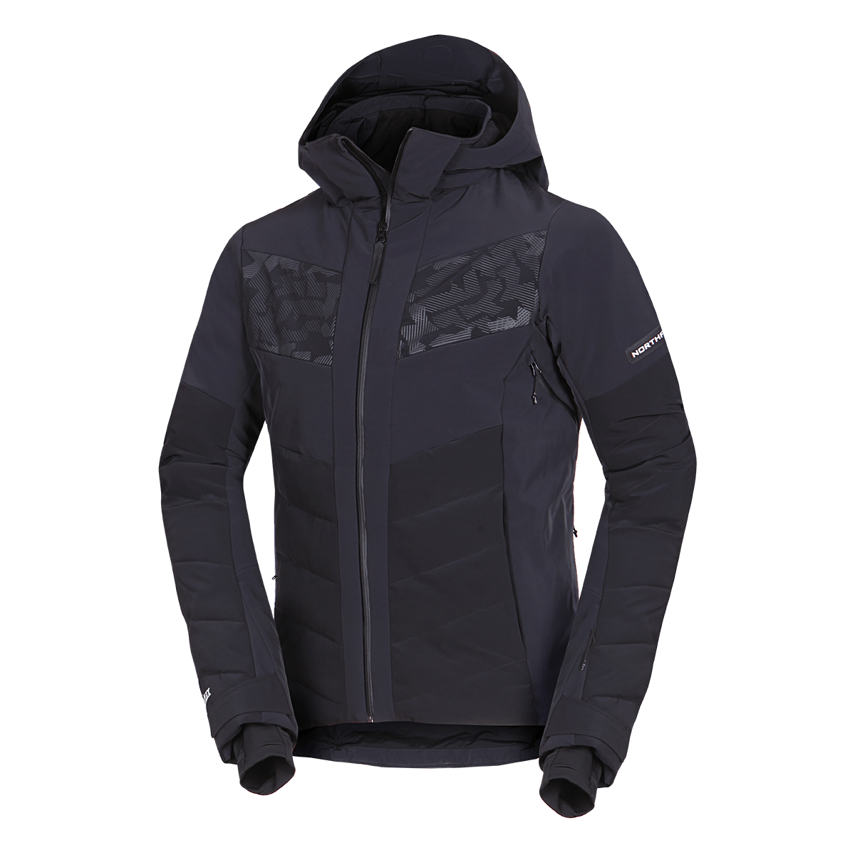 Geacă Schi Bărbați Northfinder Vasilli Black Black