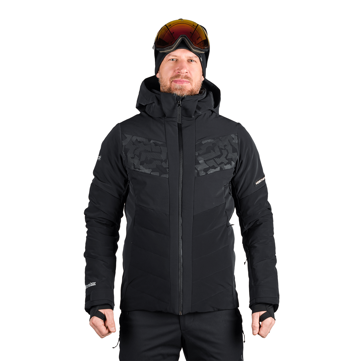 Geacă Schi Bărbați Northfinder Vasilli Black Black