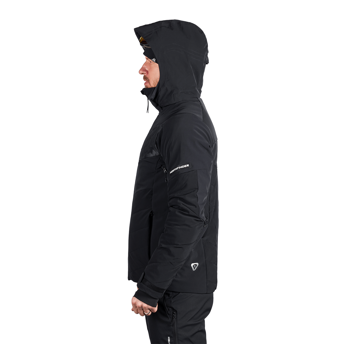 Geacă Schi Bărbați Northfinder Vasilli Black Black