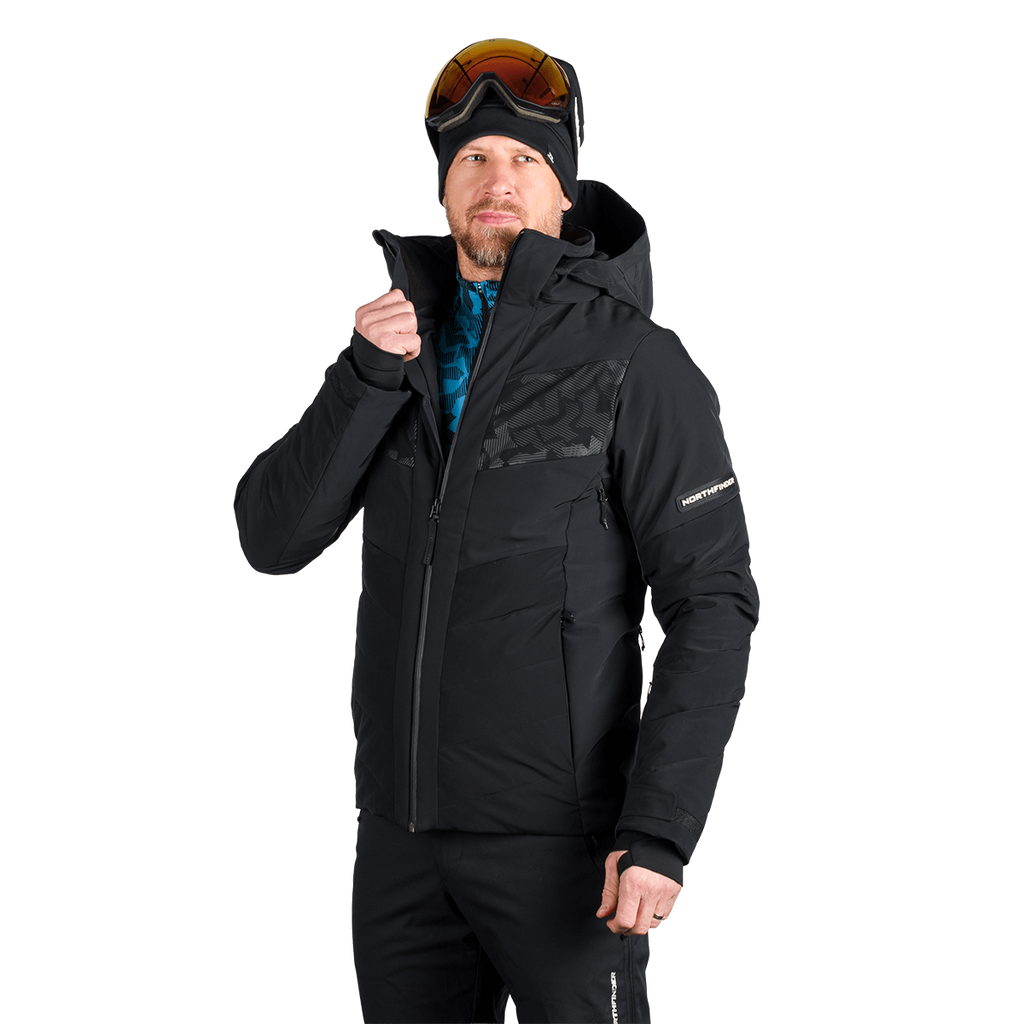 Geacă Schi Bărbați Northfinder Vasilli Black Black