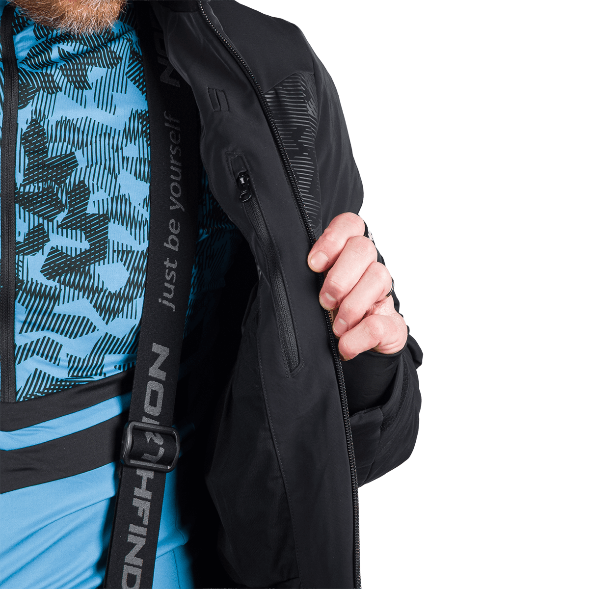 Geacă Schi Bărbați Northfinder Vasilli Black Black