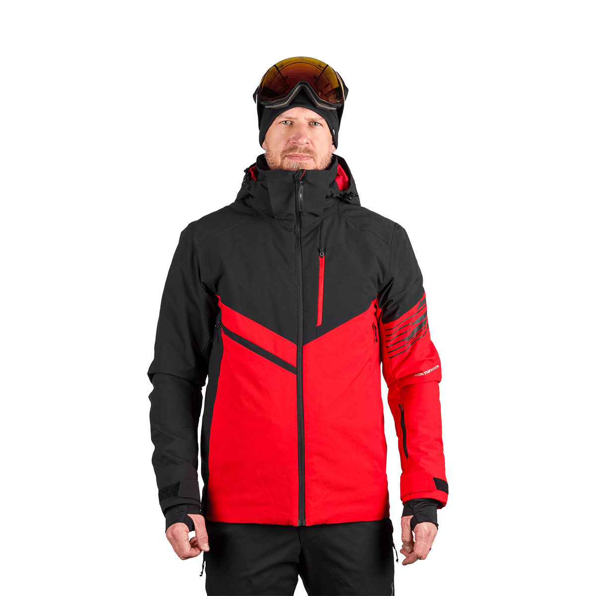 Geacă Schi Bărbați  Northfinder Balint Red Black