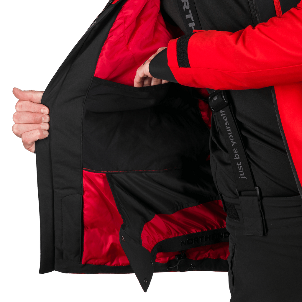 Geacă Schi Bărbați  Northfinder Balint Red Black