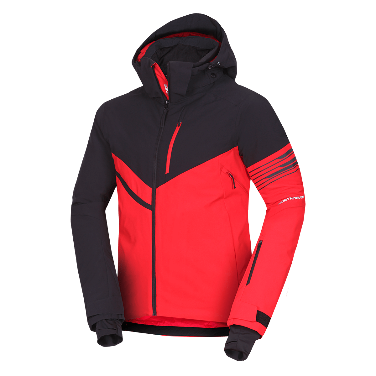 Geacă Schi Bărbați  Northfinder Balint Red Black