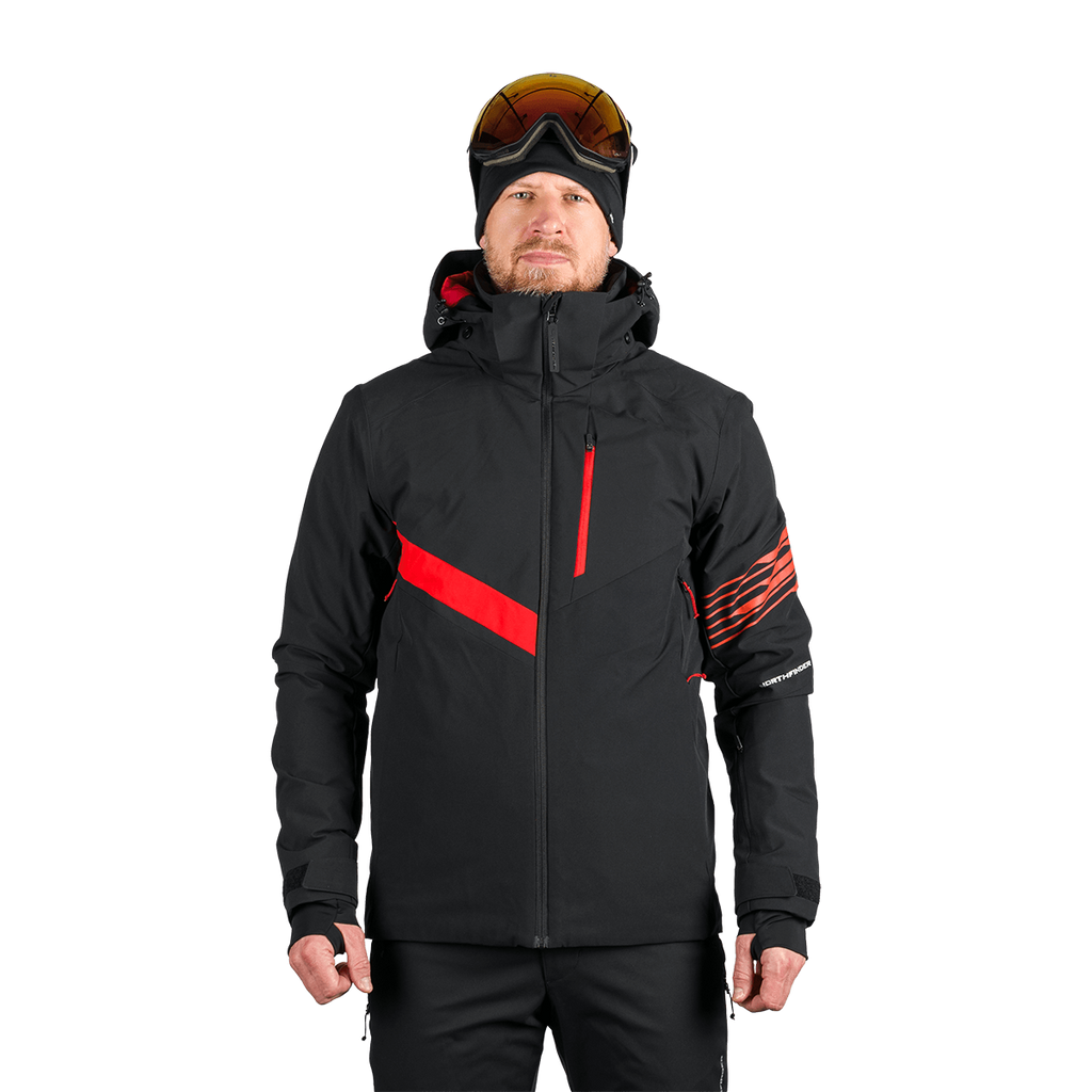 Geacă Schi Bărbați  Northfinder Balint Black Red