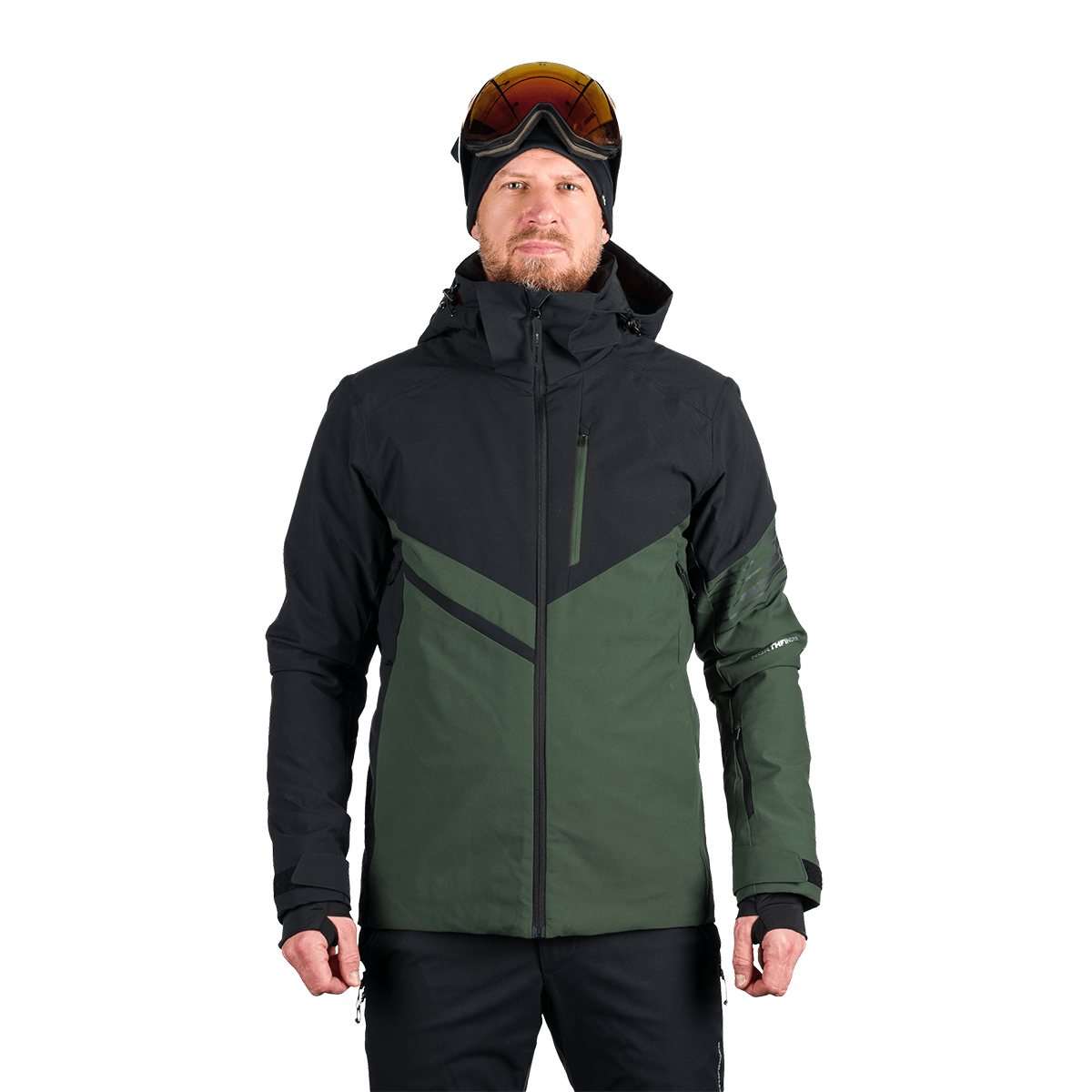 Geacă Schi Bărbați  Northfinder Balint Black Dark Green