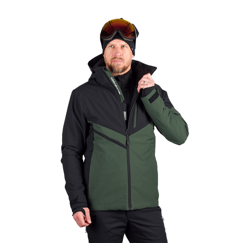 Geacă Schi Bărbați  Northfinder Balint Black Dark Green