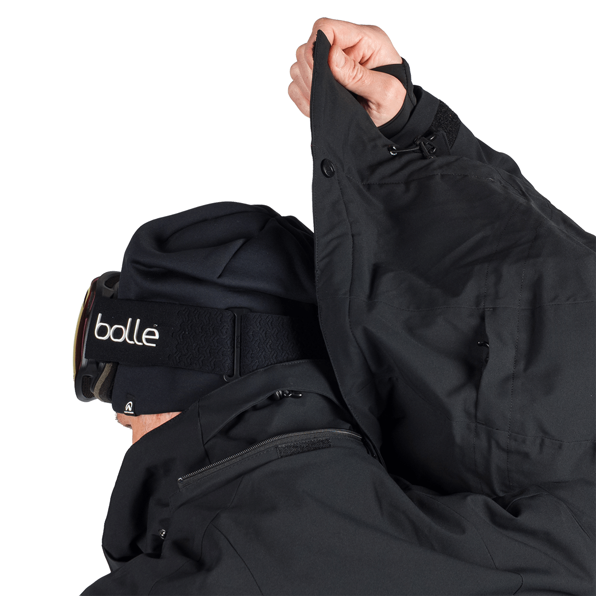 Geacă Schi Bărbați  Northfinder Balint Black Dark Green