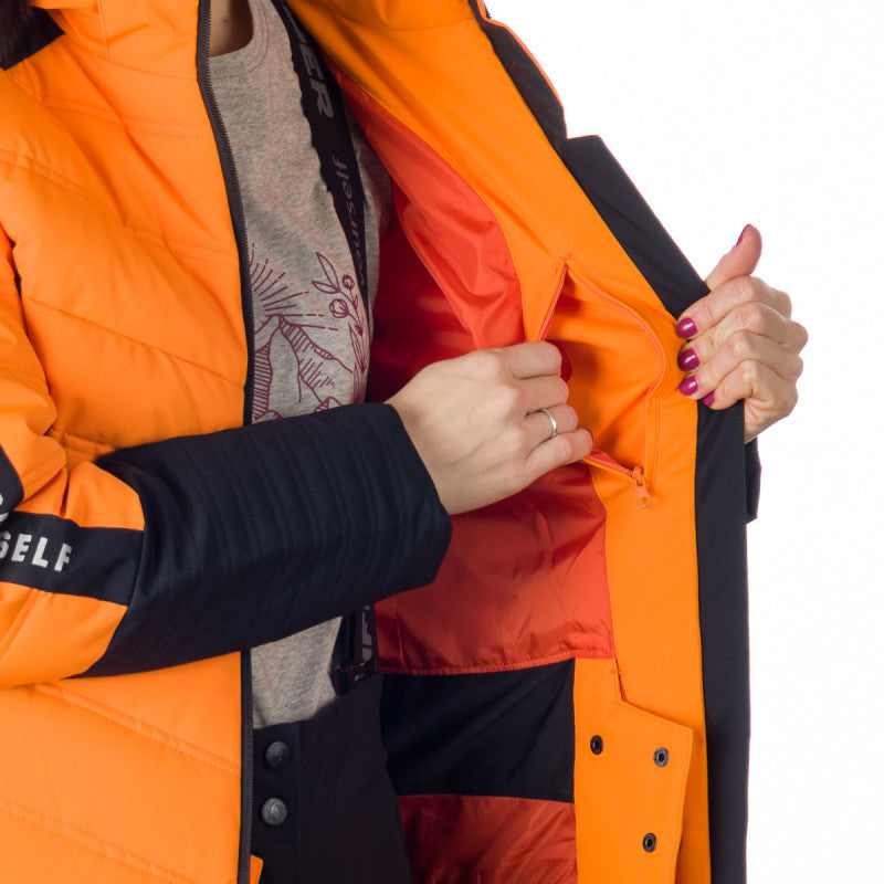 Geacă Schi Dame Thelma Orange Black Orange