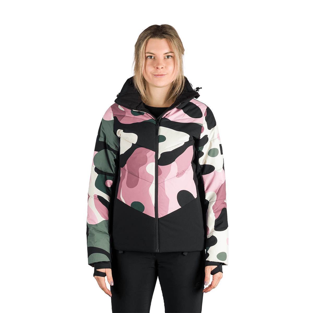 Geacă Schi Dame Northfinder Kayleigh Alloverprint