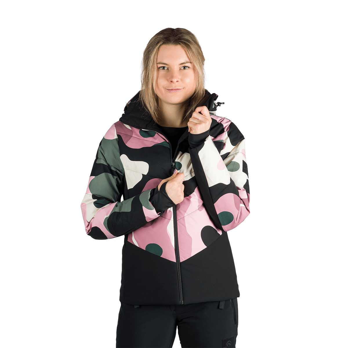 Geacă Schi Dame Northfinder Kayleigh Alloverprint