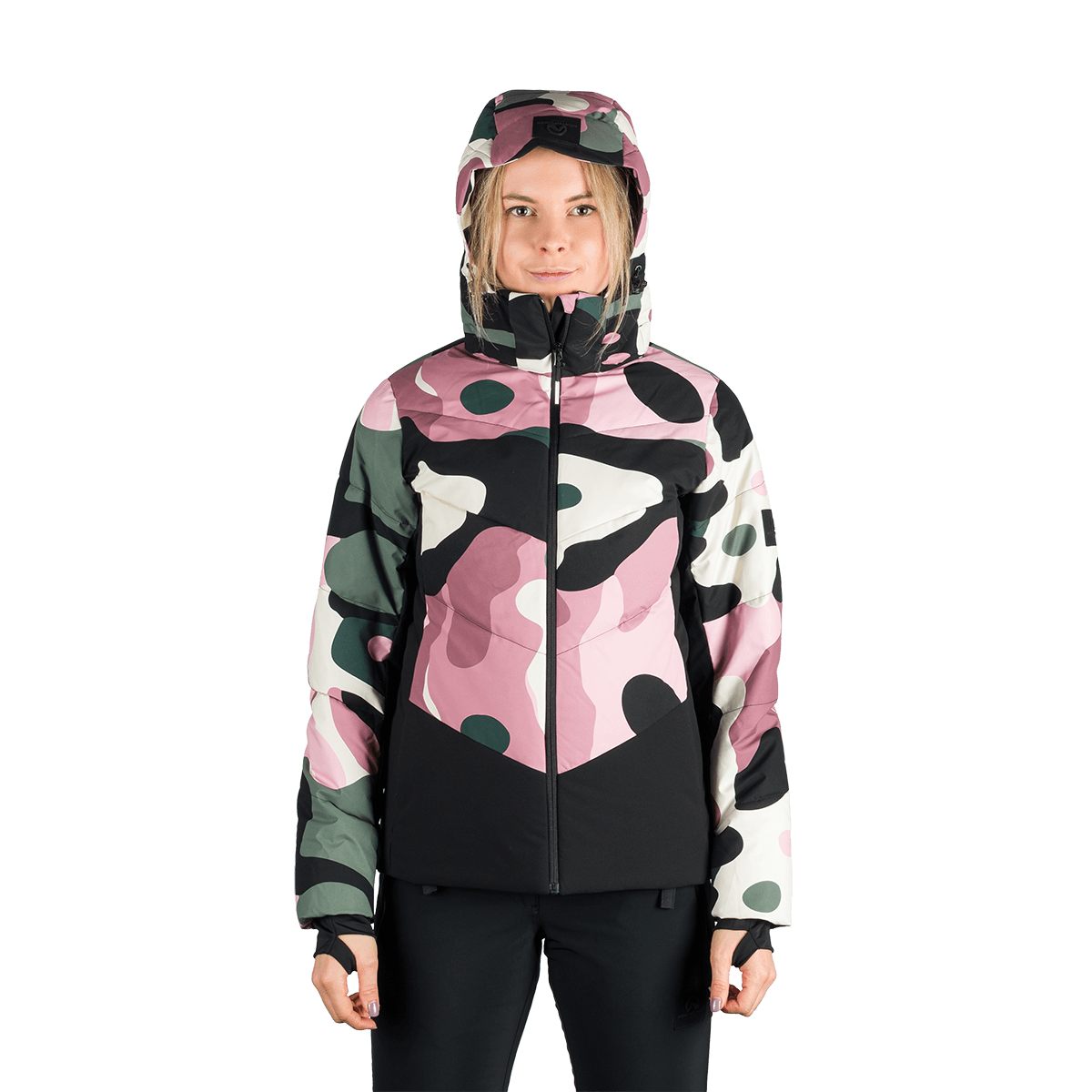 Geacă Schi Dame Northfinder Kayleigh Alloverprint