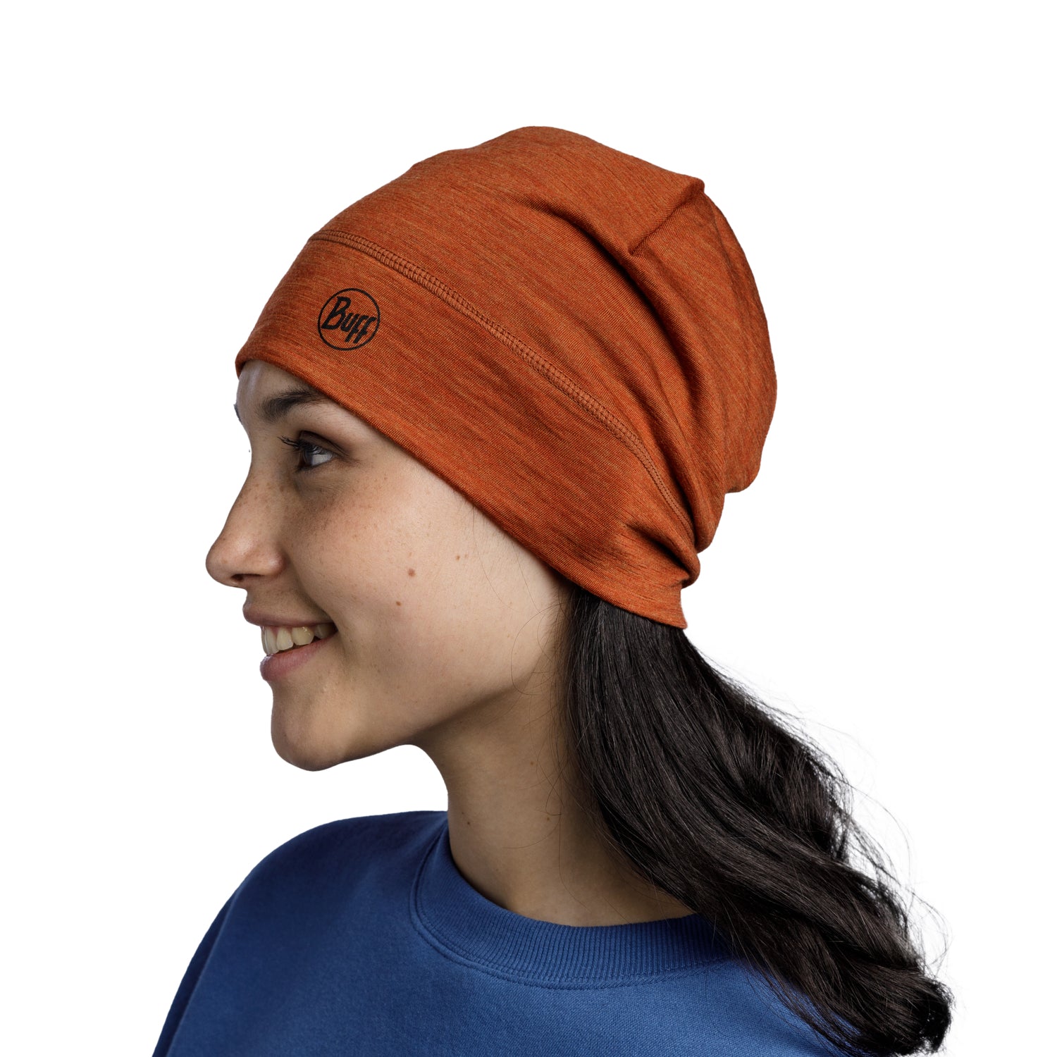 Șapcă Merino Wool Buff Mid Melange Cinnamon