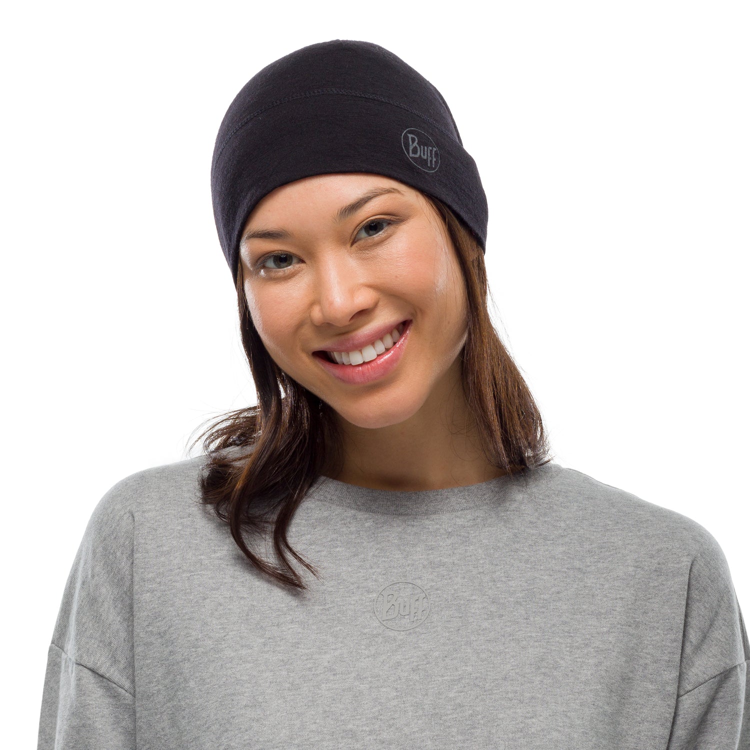 Șapcă Merino Wool Buff Mid Weight Melange Black