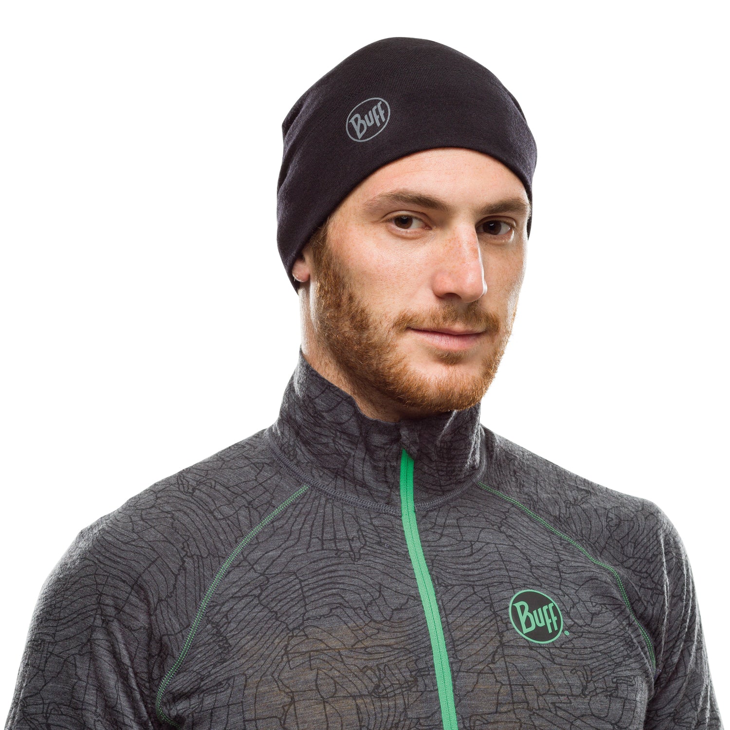 Șapcă Merino Wool Buff Mid Weight Melange Black