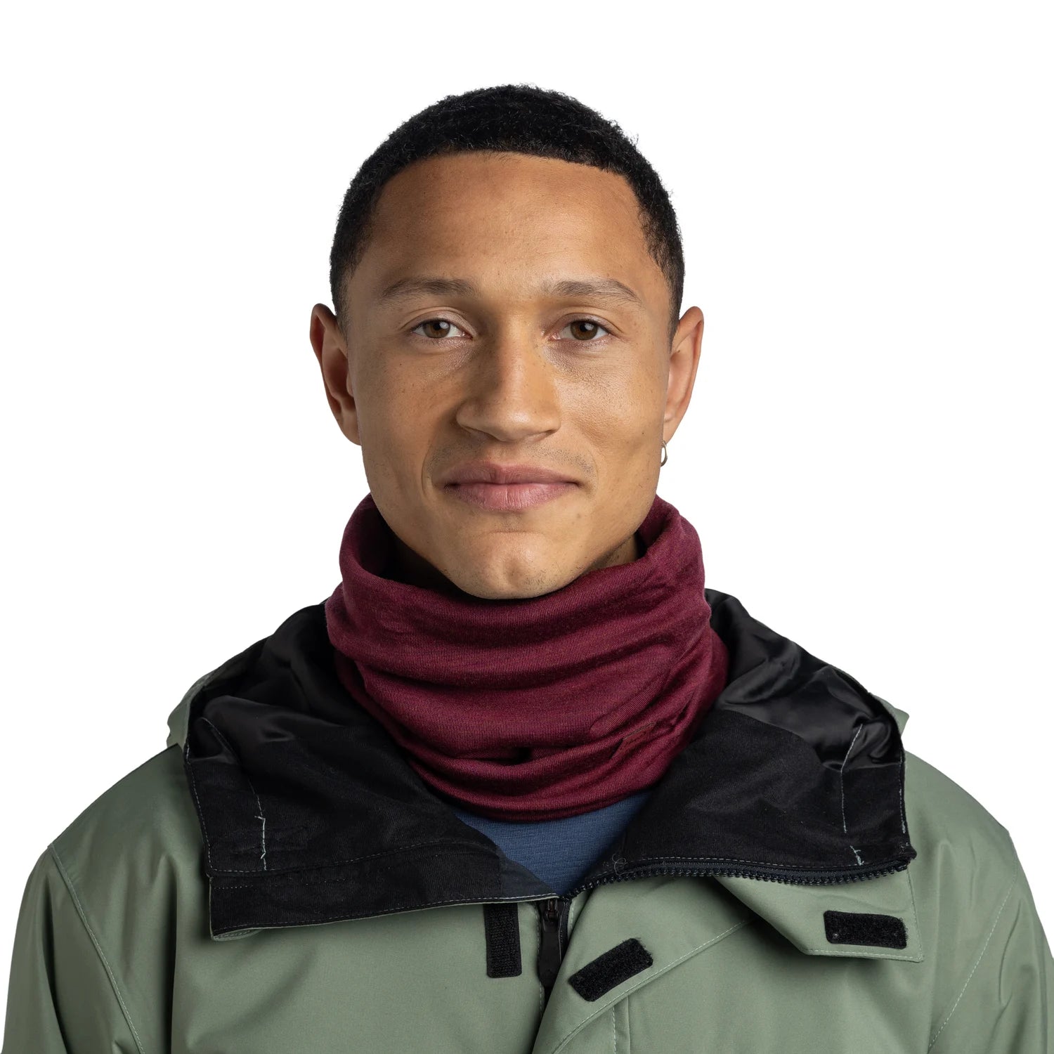 Bandană Merino Buff Heavy Solid Tibetan Red