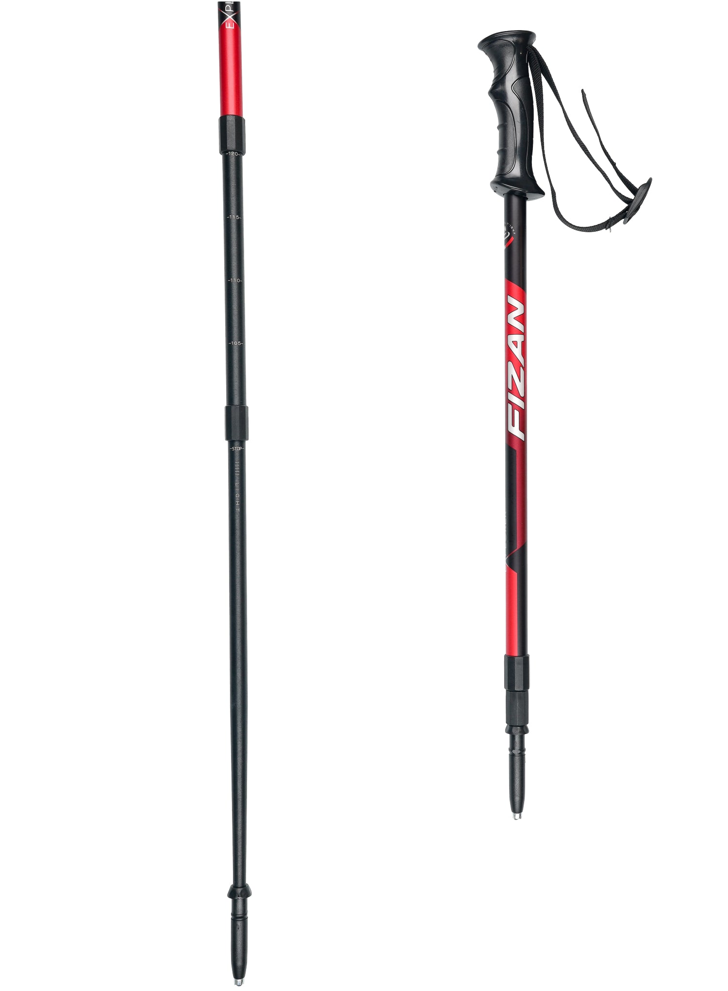 Bețe Trekking Fizan F56 0.7 Explorer Red