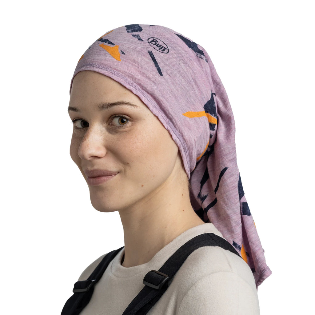 Bandană Merino Buff Lightweight Prints Virta Grape Ice