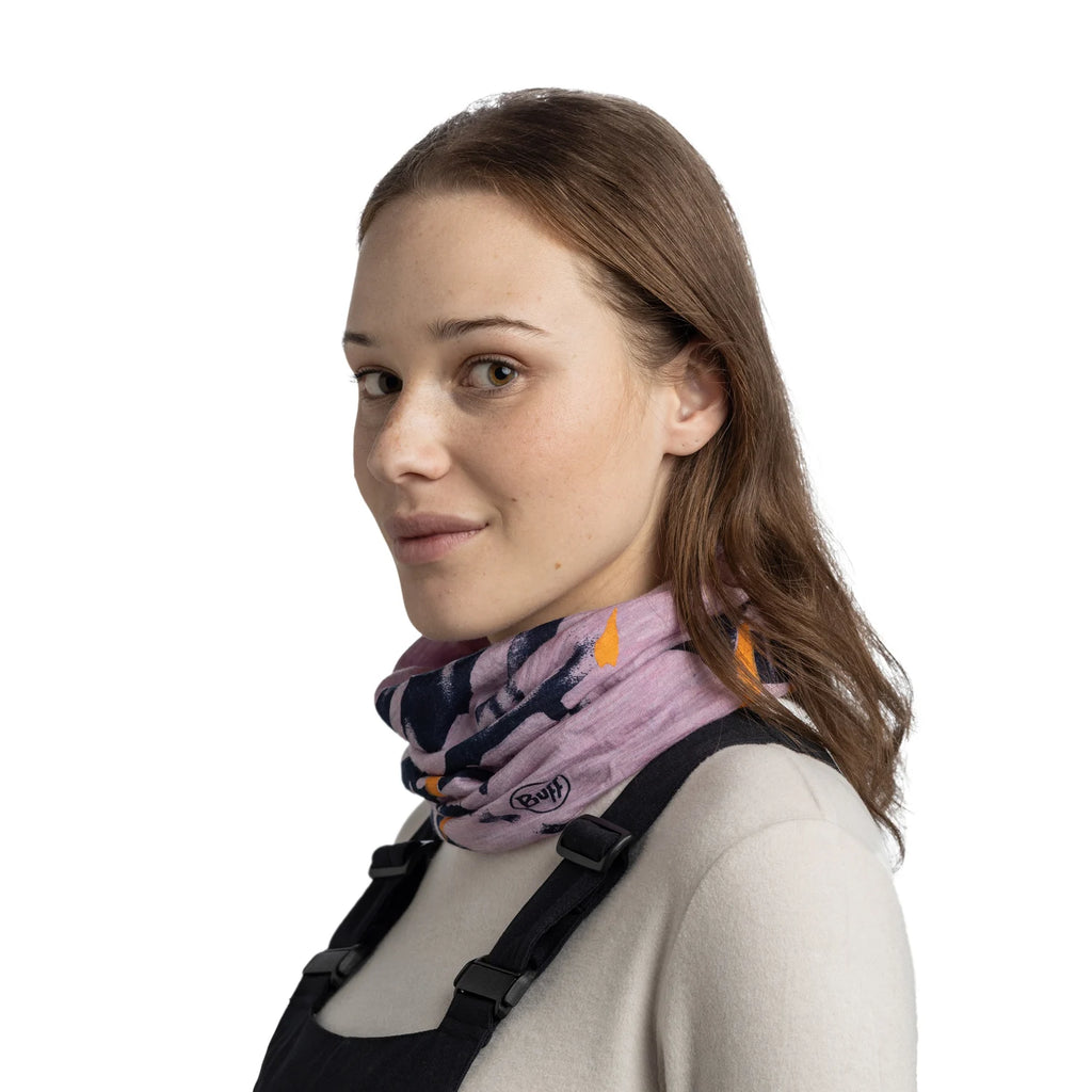 Bandană Merino Buff Lightweight Prints Virta Grape Ice