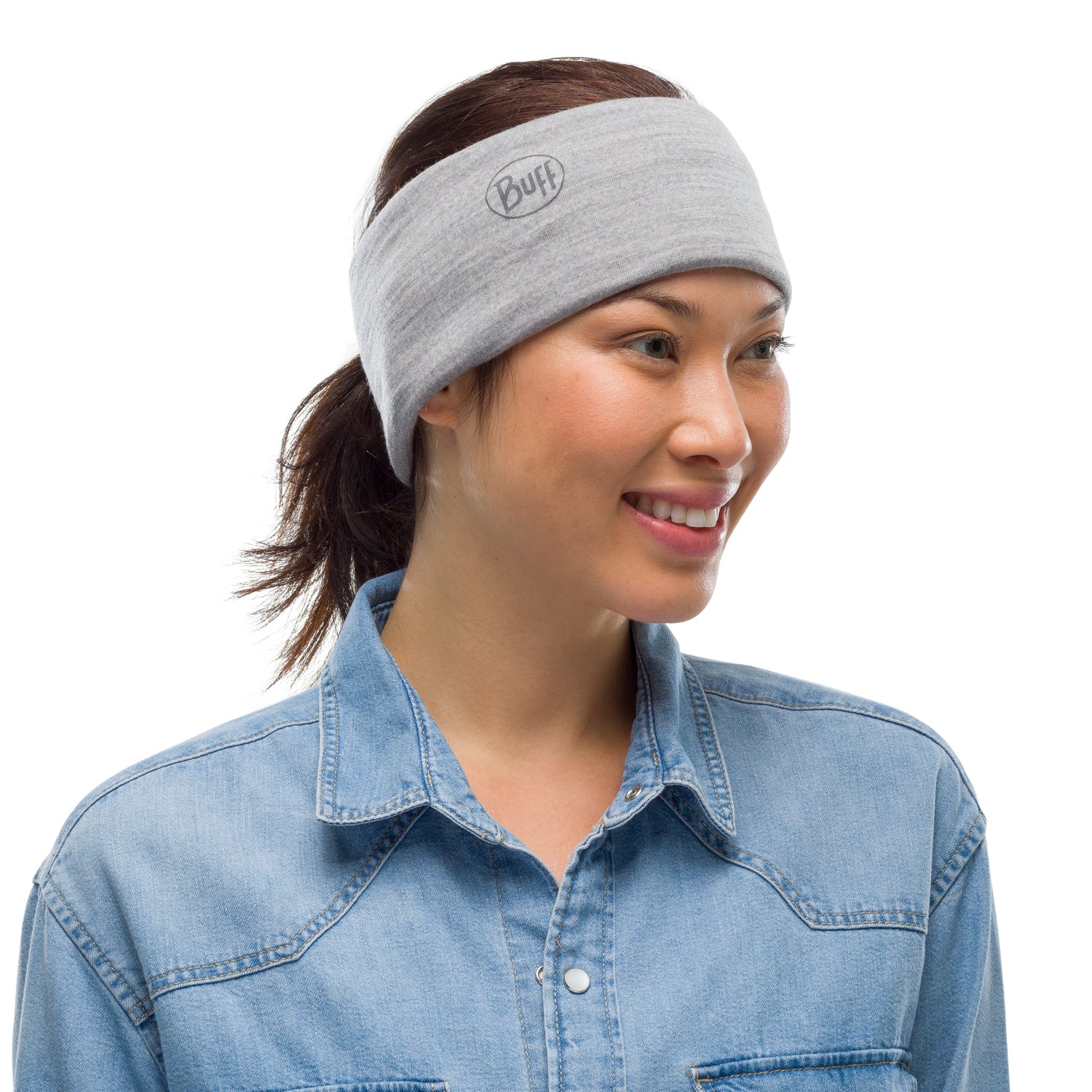 Bandană Tubulară Buff Merino Wool Light Weight Light Grey