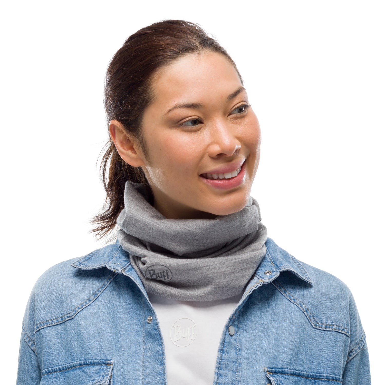 Bandană Tubulară Buff Merino Wool Light Weight Light Grey