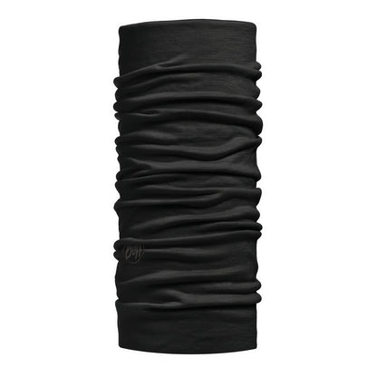 Bandană Tubulară Buff Merino Wool Light Weight Solid Black