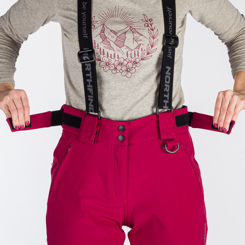 Pantaloni Schi Dame Northfinder Sylvia Cherry